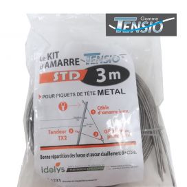 Kit d'amarre Inox pour piquet Métal